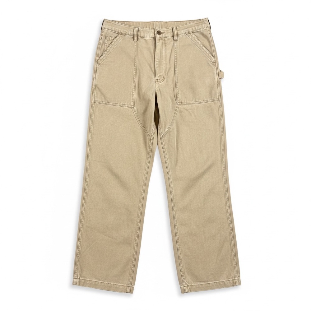 🧵 Abercrombie & Fitch‎ Utility Work Pants 32R • 100% Cotton • Button Fly